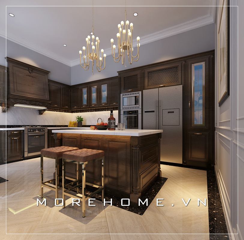 Thiết kế nội thất phòng bếp đẹp, sang trọng và tiện nghi